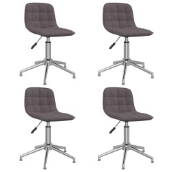 Esszimmerstühle 4 Stk. Drehbar Taupe Stoff
