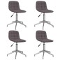 Esszimmerstühle 4 Stk. Drehbar Taupe Stoff Esszimmerstühle 4 Stk. Drehbar Taupe Stoff