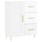 Highboard Hochglanz-Weiß 69,5x34x180 cm Holzwerkstoff Highboard Hochglanz-Weiß 69,5x34x180 cm Holzwerkstoff