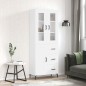 Highboard Weiß 69,5x34x180 cm Holzwerkstoff Highboard Weiß 69,5x34x180 cm Holzwerkstoff