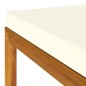 5-tlg. Garten-Lounge-Set mit Creme Kissen Massivholz Akazie 5-tlg. Garten-Lounge-Set mit Creme Kissen Massivholz Akazie