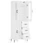 Highboard Weiß 69,5x34x180 cm Holzwerkstoff Highboard Weiß 69,5x34x180 cm Holzwerkstoff