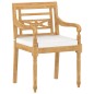 vidaXL 4-tlg. Garten-Lounge-Set mit Kissen Massivholz Teak vidaXL 4-tlg. Garten-Lounge-Set mit Kissen Massivholz Teak