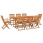 vidaXL 9-tlg. Garten-Essgruppe 220x90x75 cm Massivholz Akazie vidaXL 9-tlg. Garten-Essgruppe 220x90x75 cm Massivholz Akazie