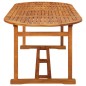 vidaXL 9-tlg. Garten-Essgruppe 220x90x75 cm Massivholz Akazie vidaXL 9-tlg. Garten-Essgruppe 220x90x75 cm Massivholz Akazie