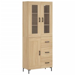 Highboard Sonoma-Eiche 69,5x34x180 cm Holzwerkstoff