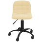 Esszimmerstühle 4 Stk. Drehbar Creme Samt Esszimmerstühle 4 Stk. Drehbar Creme Samt