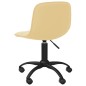 Esszimmerstühle 4 Stk. Drehbar Creme Samt Esszimmerstühle 4 Stk. Drehbar Creme Samt