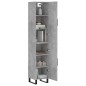 vidaXL Highboard Betongrau 34,5x34x180 cm Holzwerkstoff vidaXL Highboard Betongrau 34,5x34x180 cm Holzwerkstoff