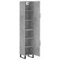 vidaXL Highboard Betongrau 34,5x34x180 cm Holzwerkstoff vidaXL Highboard Betongrau 34,5x34x180 cm Holzwerkstoff