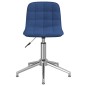 Esszimmerstühle 6 Stk. Drehbar Blau Stoff Esszimmerstühle 6 Stk. Drehbar Blau Stoff