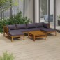 7-tlg. Garten-Lounge-Set mit Auflage Massivholz Akazie 7-tlg. Garten-Lounge-Set mit Auflage Massivholz Akazie