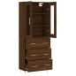 Highboard Braun Eichen-Optik 69,5x34x180 cm Holzwerkstoff Highboard Braun Eichen-Optik 69,5x34x180 cm Holzwerkstoff