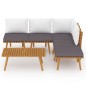 vidaXL 6-tlg. Garten-Lounge-Set mit Kissen Massivholz Akazie vidaXL 6-tlg. Garten-Lounge-Set mit Kissen Massivholz Akazie
