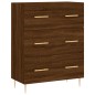 Highboard Braun Eichen-Optik 69,5x34x180 cm Holzwerkstoff Highboard Braun Eichen-Optik 69,5x34x180 cm Holzwerkstoff
