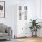 Highboard Weiß 69,5x34x180 cm Holzwerkstoff Highboard Weiß 69,5x34x180 cm Holzwerkstoff