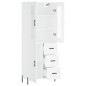Highboard Weiß 69,5x34x180 cm Holzwerkstoff Highboard Weiß 69,5x34x180 cm Holzwerkstoff