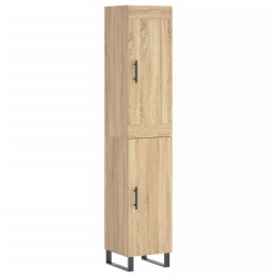 Highboard Sonoma-Eiche 34,5x34x180 cm Holzwerkstoff