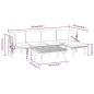 vidaXL 6-tlg. Garten-Lounge-Set mit Kissen Massivholz Akazie vidaXL 6-tlg. Garten-Lounge-Set mit Kissen Massivholz Akazie
