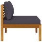 4-Sitzer-Gartensofa mit Kissen Massivholz Akazie 4-Sitzer-Gartensofa mit Kissen Massivholz Akazie