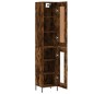vidaXL Highboard Räuchereiche 34,5x34x180 cm Holzwerkstoff vidaXL Highboard Räuchereiche 34,5x34x180 cm Holzwerkstoff