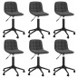 Esszimmerstühle 6 Stk. Drehbar Schwarz Samt Esszimmerstühle 6 Stk. Drehbar Schwarz Samt