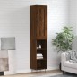 Highboard Braun Eichen-Optik 34,5x34x180 cm Holzwerkstoff Highboard Braun Eichen-Optik 34,5x34x180 cm Holzwerkstoff