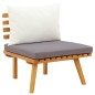 5-tlg. Garten-Lounge-Set mit Kissen Massivholz Akazie 5-tlg. Garten-Lounge-Set mit Kissen Massivholz Akazie
