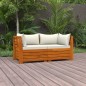 vidaXL 2-Sitzer-Gartensofa mit Kissen Massivholz Akazie vidaXL 2-Sitzer-Gartensofa mit Kissen Massivholz Akazie