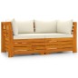 vidaXL 2-Sitzer-Gartensofa mit Kissen Massivholz Akazie vidaXL 2-Sitzer-Gartensofa mit Kissen Massivholz Akazie