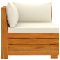 vidaXL 2-Sitzer-Gartensofa mit Kissen Massivholz Akazie vidaXL 2-Sitzer-Gartensofa mit Kissen Massivholz Akazie