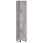 vidaXL Highboard Grau Sonoma 34,5x34x180 cm Holzwerkstoff vidaXL Highboard Grau Sonoma 34,5x34x180 cm Holzwerkstoff