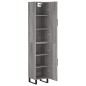 vidaXL Highboard Grau Sonoma 34,5x34x180 cm Holzwerkstoff vidaXL Highboard Grau Sonoma 34,5x34x180 cm Holzwerkstoff