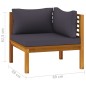 vidaXL 2-Sitzer-Gartensofa mit Kissen Massivholz Akazie vidaXL 2-Sitzer-Gartensofa mit Kissen Massivholz Akazie