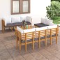 8-tlg. Garten-Lounge-Set mit Kissen Massivholz Akazie 8-tlg. Garten-Lounge-Set mit Kissen Massivholz Akazie