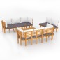 8-tlg. Garten-Lounge-Set mit Kissen Massivholz Akazie 8-tlg. Garten-Lounge-Set mit Kissen Massivholz Akazie
