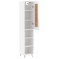 vidaXL Highboard Hochglanz-Weiß 34,5x34x180 cm Holzwerkstoff vidaXL Highboard Hochglanz-Weiß 34,5x34x180 cm Holzwerkstoff