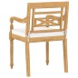 Batavia-Stühle 8 Stk. mit Kissen Massivholz Teak Batavia-Stühle 8 Stk. mit Kissen Massivholz Teak