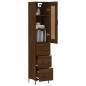 vidaXL Highboard Braun Eichen-Optik 34,5x34x180 cm Holzwerkstoff vidaXL Highboard Braun Eichen-Optik 34,5x34x180 cm Holzwerkstoff