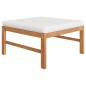 vidaXL 10-tlg. Garten-Lounge-Set mit Creme Kissen Massivholz Teak vidaXL 10-tlg. Garten-Lounge-Set mit Creme Kissen Massivholz Teak