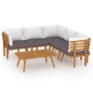 vidaXL 6-tlg. Garten-Lounge-Set mit Kissen Massivholz Akazie vidaXL 6-tlg. Garten-Lounge-Set mit Kissen Massivholz Akazie