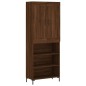 Highboard Braun Eichen-Optik 69,5x34x180 cm Holzwerkstoff Highboard Braun Eichen-Optik 69,5x34x180 cm Holzwerkstoff