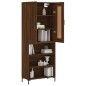 Highboard Braun Eichen-Optik 69,5x34x180 cm Holzwerkstoff Highboard Braun Eichen-Optik 69,5x34x180 cm Holzwerkstoff