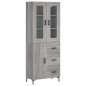 Highboard Grau Sonoma 69,5x34x180 cm Holzwerkstoff Highboard Grau Sonoma 69,5x34x180 cm Holzwerkstoff