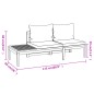 vidaXL 4-tlg. Garten-Lounge-Set mit Cremeweißen Kissen Akazienholz vidaXL 4-tlg. Garten-Lounge-Set mit Cremeweißen Kissen Akazienholz