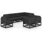 8-tlg. Garten-Lounge-Set mit Kissen Kiefer Massivholz 8-tlg. Garten-Lounge-Set mit Kissen Kiefer Massivholz