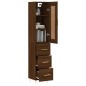 vidaXL Highboard Braun Eichen-Optik 34,5x34x180 cm Holzwerkstoff vidaXL Highboard Braun Eichen-Optik 34,5x34x180 cm Holzwerkstoff
