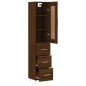vidaXL Highboard Braun Eichen-Optik 34,5x34x180 cm Holzwerkstoff vidaXL Highboard Braun Eichen-Optik 34,5x34x180 cm Holzwerkstoff