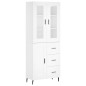 Highboard Weiß 69,5x34x180 cm Holzwerkstoff Highboard Weiß 69,5x34x180 cm Holzwerkstoff