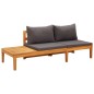 5-tlg. Garten-Lounge-Set mit Dunkelgrauen Kissen Akazienholz 5-tlg. Garten-Lounge-Set mit Dunkelgrauen Kissen Akazienholz